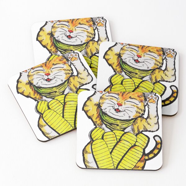 Item preview, maneki nekko watercolor designed and sold by krivpato.