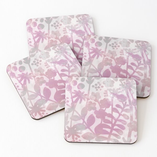 Item preview, Flower meadow pink/grey designed and sold by Sarah  McGilvray.