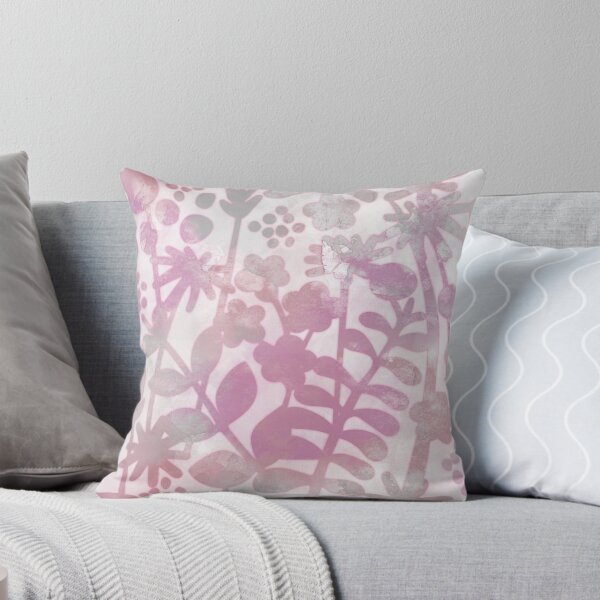 Item preview, Flower meadow pink/grey designed and sold by Sarah  McGilvray.