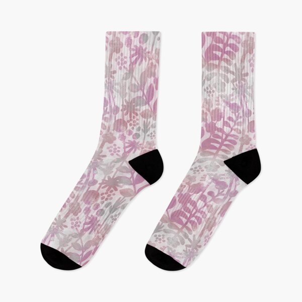 Item preview, Flower meadow pink/grey designed and sold by Sarah  McGilvray.