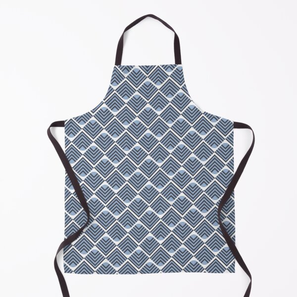 Item preview, blue triangles geometric print designed and sold by ddesignnstudio.