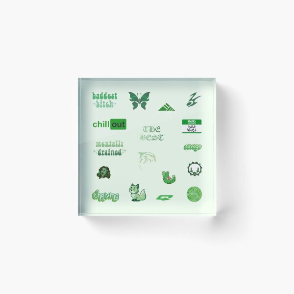 Item preview, Pastel Green Savage Variety Pack designed and sold by everything4eva.