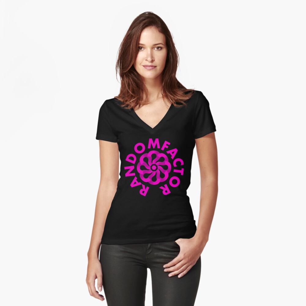 Item preview, Fitted V-Neck T-Shirt designed and sold by TheRandomFactor.