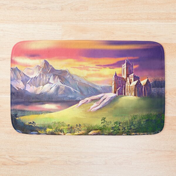 Item preview, Ireland, St Patrick's Cathedral, Irish Gothic Church at Sunset Fantasy Art Illustration designed and sold by aronia.