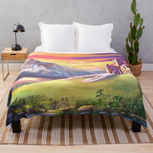 Item preview, Ireland, St Patrick's Cathedral, Irish Gothic Church at Sunset Fantasy Art Illustration designed and sold by aronia.
