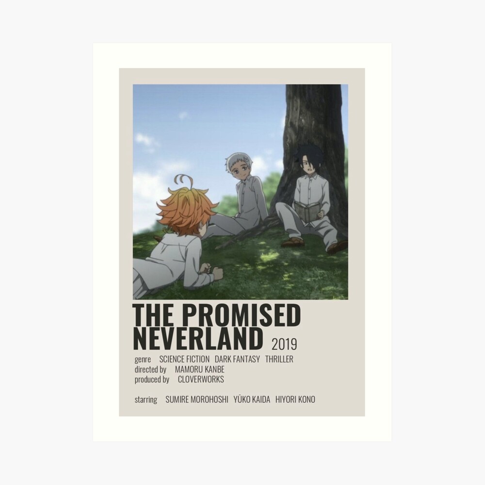 The Promised Neverland Anime Poster Japanese Anime Movie Tv Series Cartoon  Poster Canva Print Art Decoration Home,No Frame