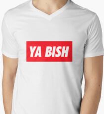 Ya Bish Typography Men's V-Neck T-Shirt