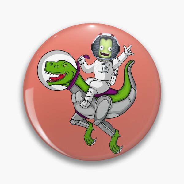 Artikelvorschau, Dino T-Rex, Kerbal-Raumschiffprogramm, Kerbals, KSP, Geschenkideen, Weltraum, Astronaut entworfen und verkauft von Mekoooo.