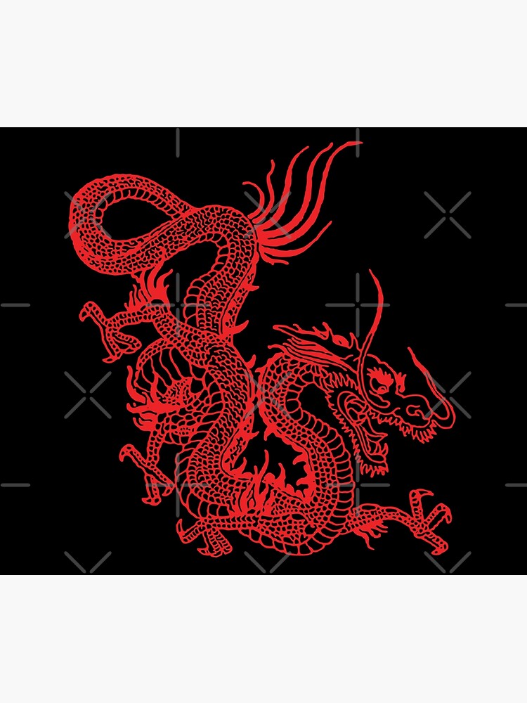 Red Chinese Dragon by EddieBalevo
