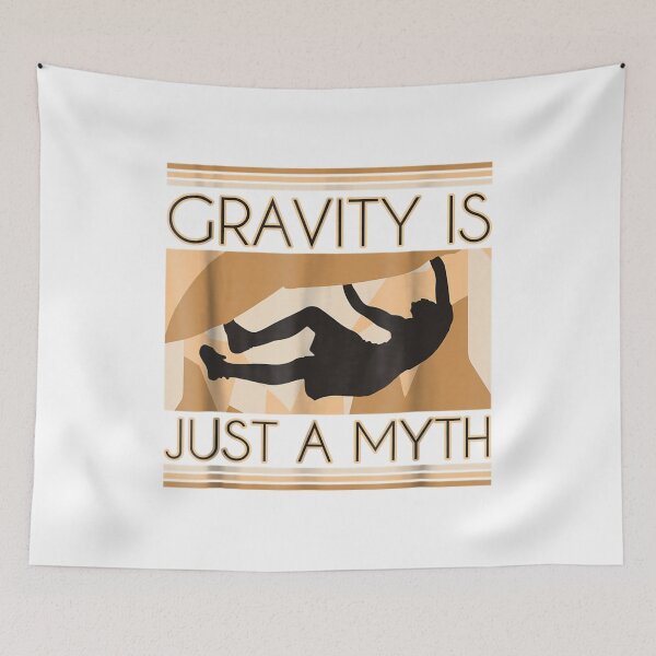 Item preview, Gravity is Just a Myth Rock Climbing falling men designed and sold by blockerbab.