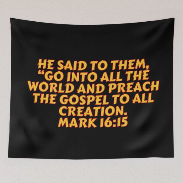 Item preview, Bible Verse Mark 16:15 designed and sold by Prayingwarrior.