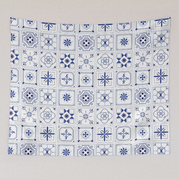 Item preview, Portuguese Tiles Mural designed and sold by CatsBag.