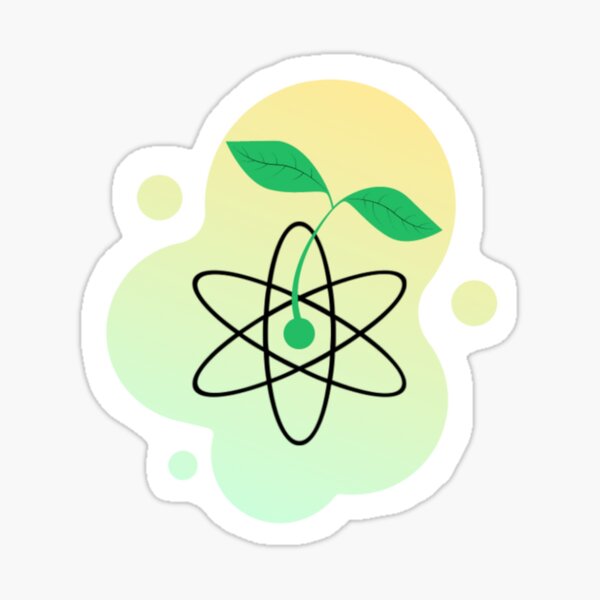 Item preview, Synthetic Biology Plant Sprouting Atom Green designed and sold by sunnySaraV.