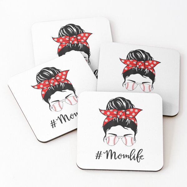 Item preview, Mom Life Baseball Softball Women Mothers Day Messy Bun Funny designed and sold by familyarts.