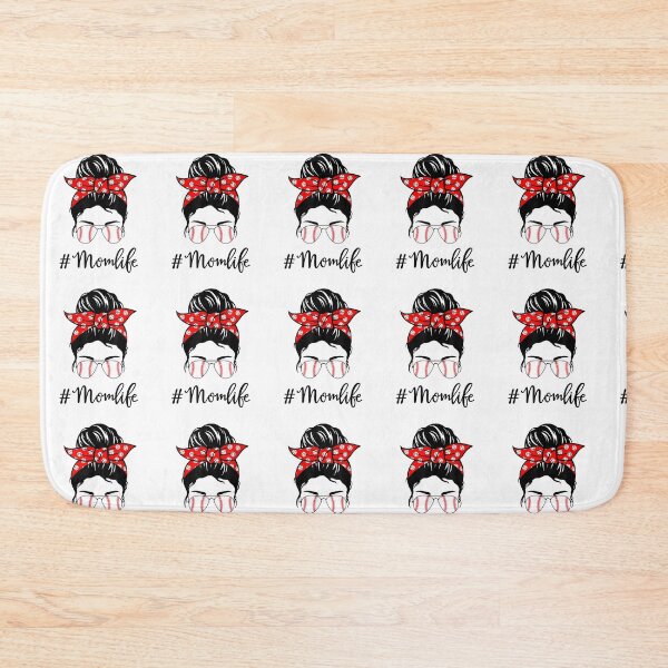 Item preview, Mom Life Baseball Softball Women Mothers Day Messy Bun Funny designed and sold by familyarts.