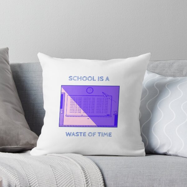 Item preview, School Is A Waste Of Time! Aesthetic Black Board designed and sold by GLwithUs.