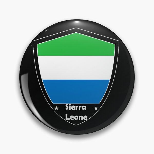 Item preview, Sierra Leone Flag Badge designed and sold by Gina-Driada.