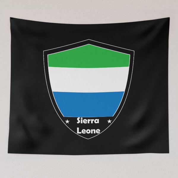 Item preview, Sierra Leone Flag Badge designed and sold by Gina-Driada.