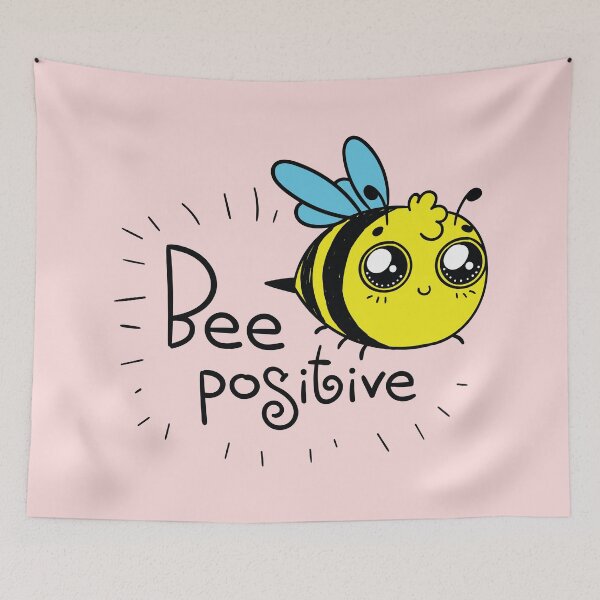 Item preview, Bee Postive - Cute Wholesome Bee - Kawaii designed and sold by Exertion.