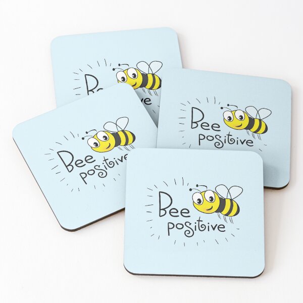Item preview, Bee Postive - Cute Wholesome Bee - Handrawn designed and sold by Exertion.