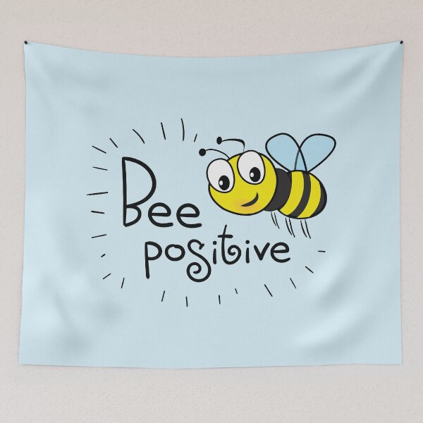 Item preview, Bee Postive - Cute Wholesome Bee - Handrawn designed and sold by Exertion.
