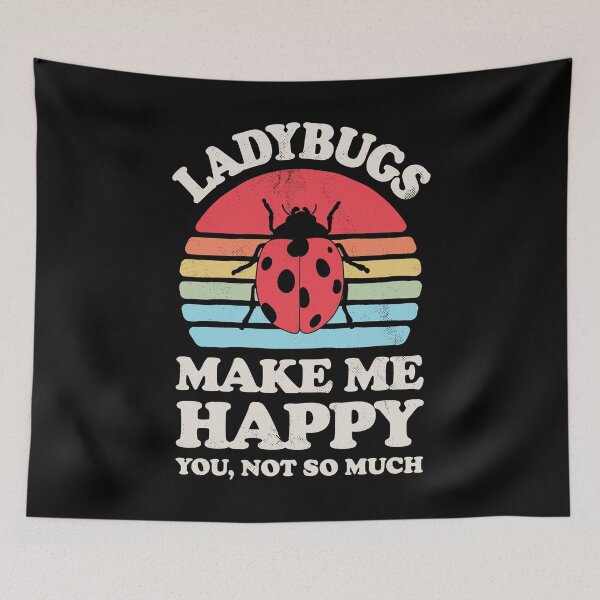 Item preview, Ladybugs Make Me Happy Sunset Retro Shirt for Men Women Boys Girls Kids Bug Lover Gifts designed and sold by LiqueGifts.