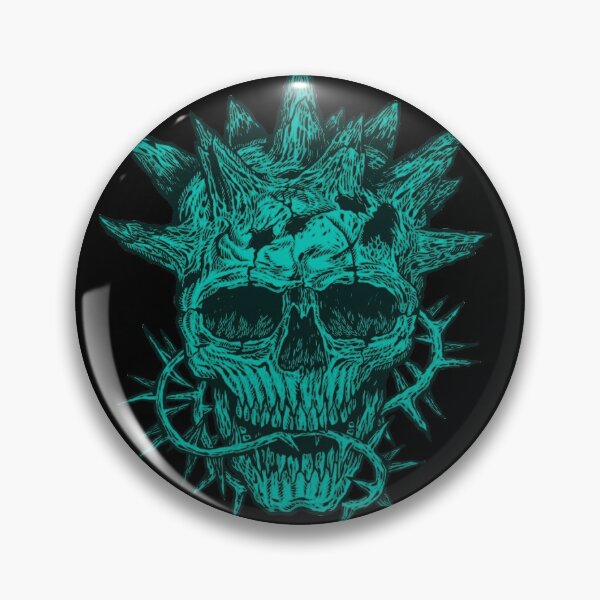 Item preview, Turquoise skull unique designed and sold by artomazo.