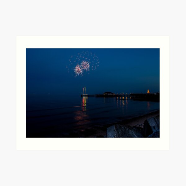Fireworks At Clacton Art Print