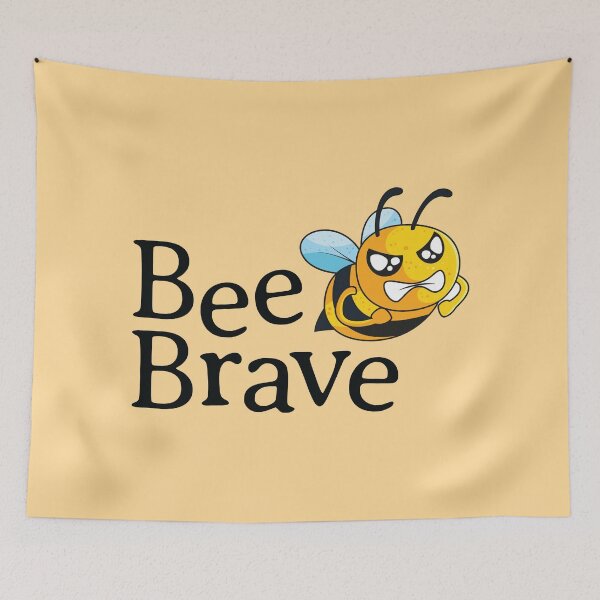 Item preview, Bee Brave - Cute Wholesome Bee - Hand drawn designed and sold by Exertion.