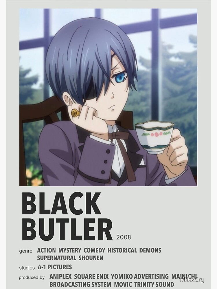 Black Butler Kuroshitsuji Anime Posters Home Bedroom Kids Room