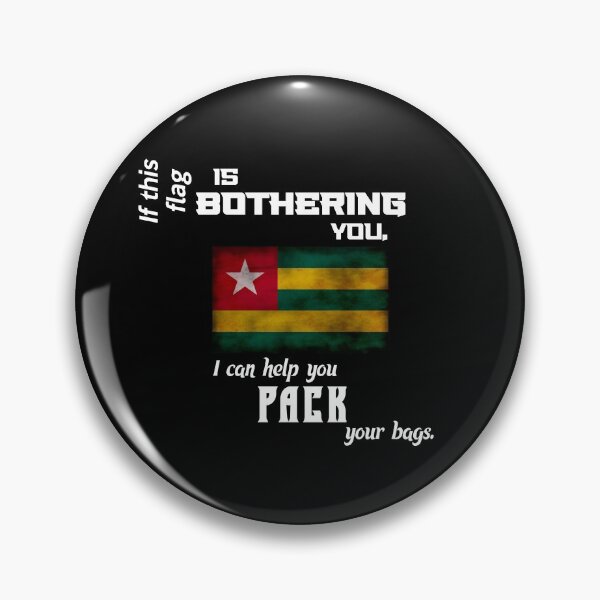 Item preview, Togolese flag - pack your bags designed and sold by 2Girls1Shirt.