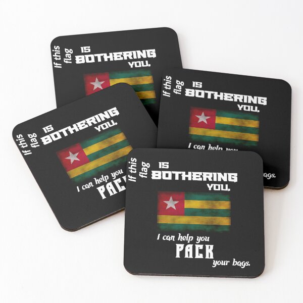 Item preview, Togolese flag - pack your bags designed and sold by 2Girls1Shirt.
