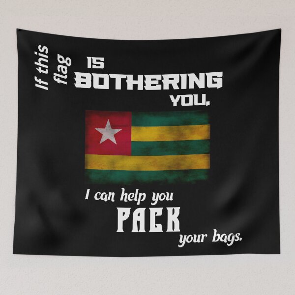 Item preview, Togolese flag - pack your bags designed and sold by 2Girls1Shirt.