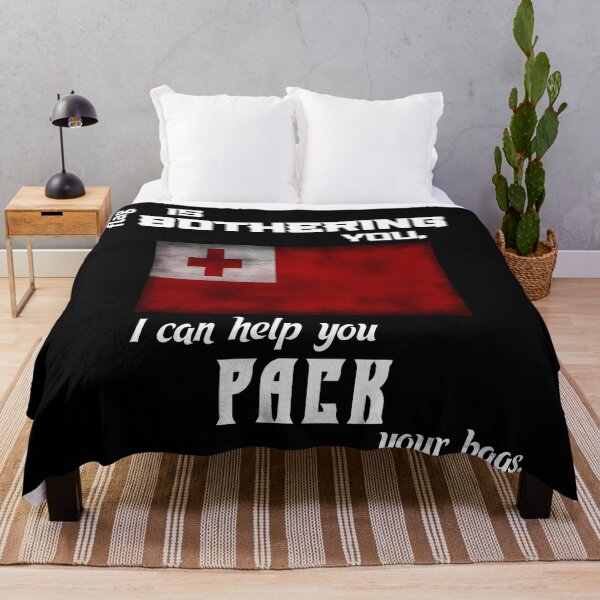 Item preview, Tongan flag - pack your bags designed and sold by 2Girls1Shirt.