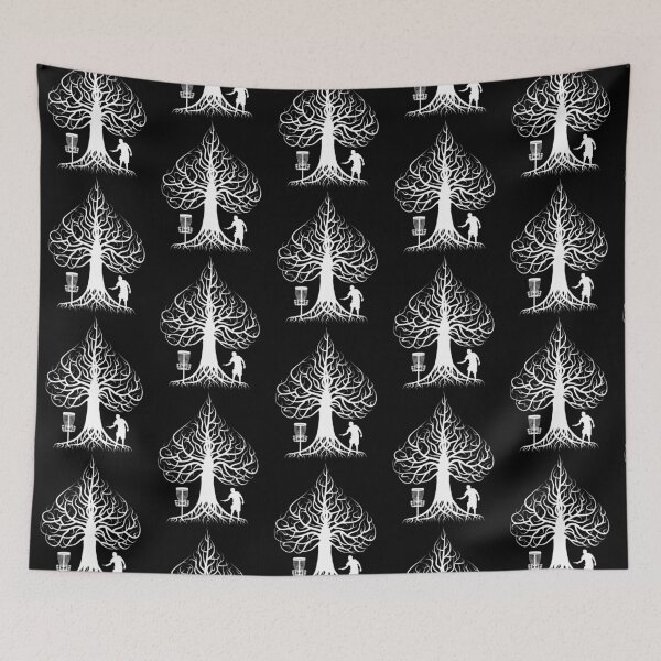Item preview, Disc Golf Frolf Player Ace Of Spades Tree Putting Golfer designed and sold by GrandeDuc.