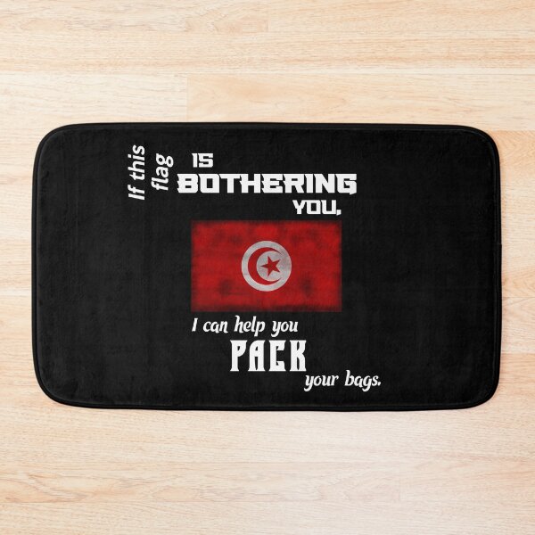 Artikelvorschau, Tunesische Flagge - packen Sie Ihre Koffer entworfen und verkauft von 2Girls1Shirt.