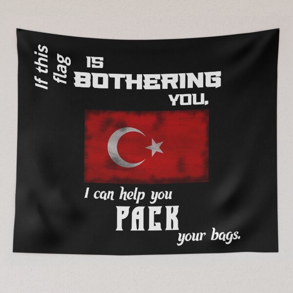 Item preview, Turkish flag - pack your bags designed and sold by 2Girls1Shirt.