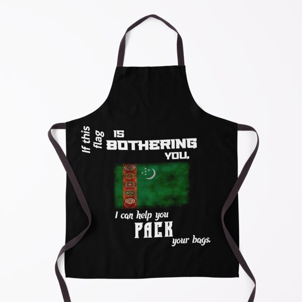 Item preview, Turkmen flag - pack your bags designed and sold by 2Girls1Shirt.