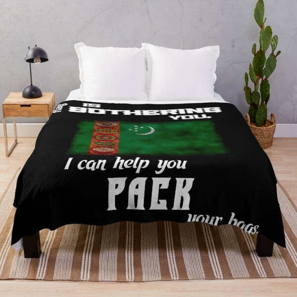 Item preview, Turkmen flag - pack your bags designed and sold by 2Girls1Shirt.