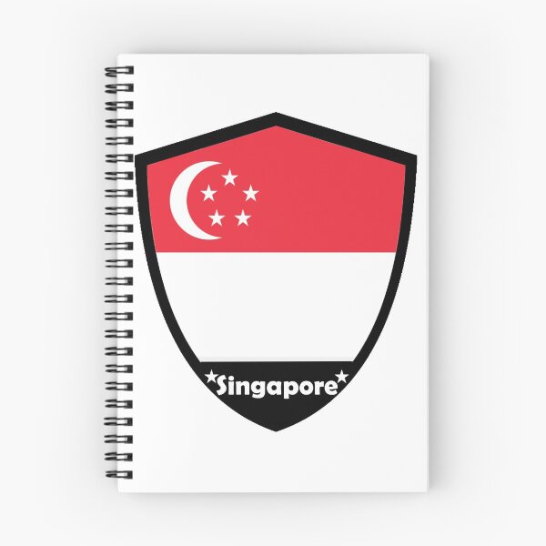 Artikelvorschau, Singapur Flaggenabzeichen entworfen und verkauft von Gina-Driada.