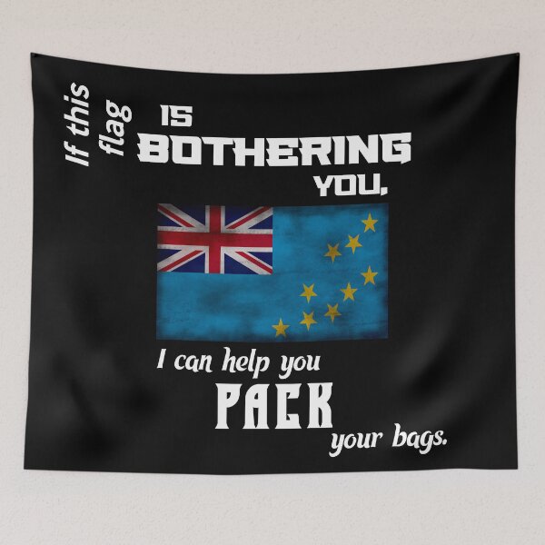 Item preview, Tuvaluan flag - pack your bags designed and sold by 2Girls1Shirt.