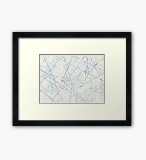 EXTERMINATE Blue Framed Print