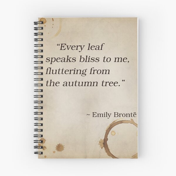 Item preview, Emily Bronte Cita Inspiradora Diciendo Poesía Otoño Cumbres Borrascosas designed and sold by OnHeathAndMoor.