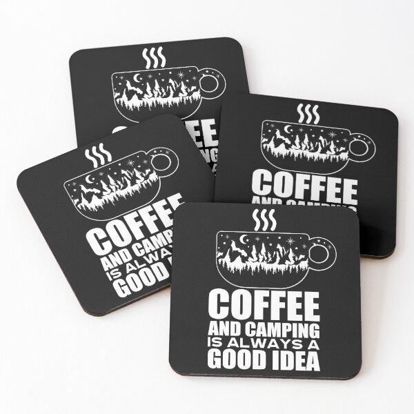Item preview, Coffee And Camping Is Always a Good Idea | Campfire Morning Brew designed and sold by GravitiTees.