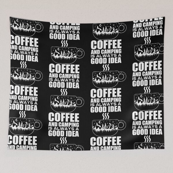 Item preview, Coffee And Camping Is Always a Good Idea | Campfire Morning Brew designed and sold by GravitiTees.