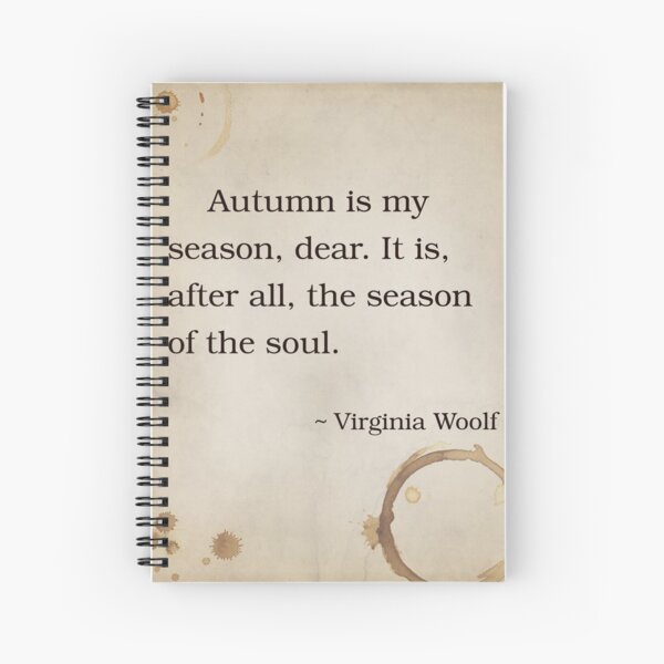 Item preview, Virginia Woolf Quote Saying Poem Autumn Fall Soul Season designed and sold by OnHeathAndMoor.