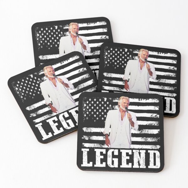 Item preview, Distressed American Flag Name Music Kenny Rogers Legend designed and sold by IslaKhan.