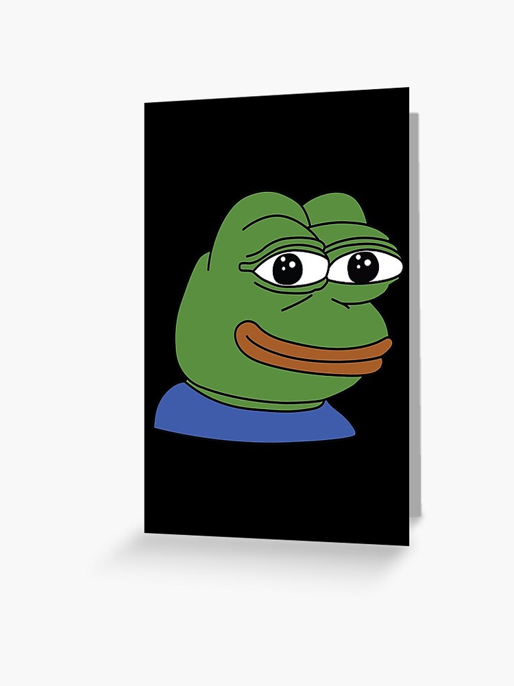 Pepega High Quality Emote | Greeting Card