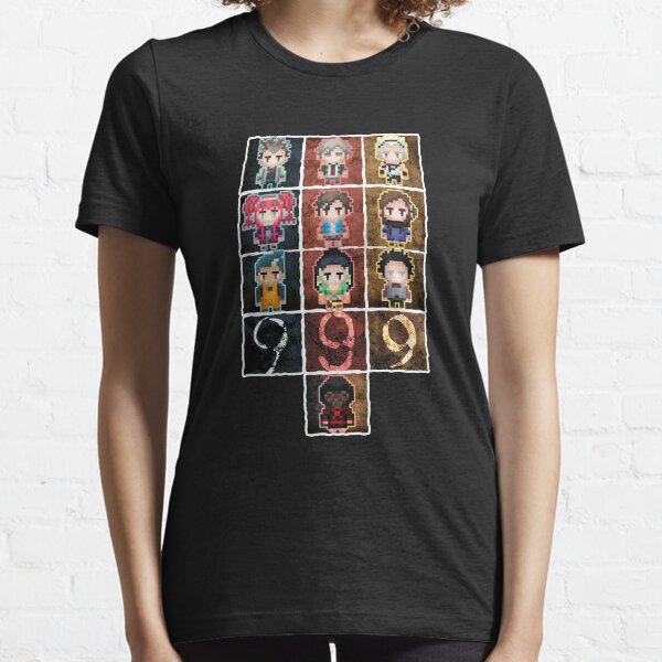 9 sprites 9 persons 9 pixels Essential T-Shirt