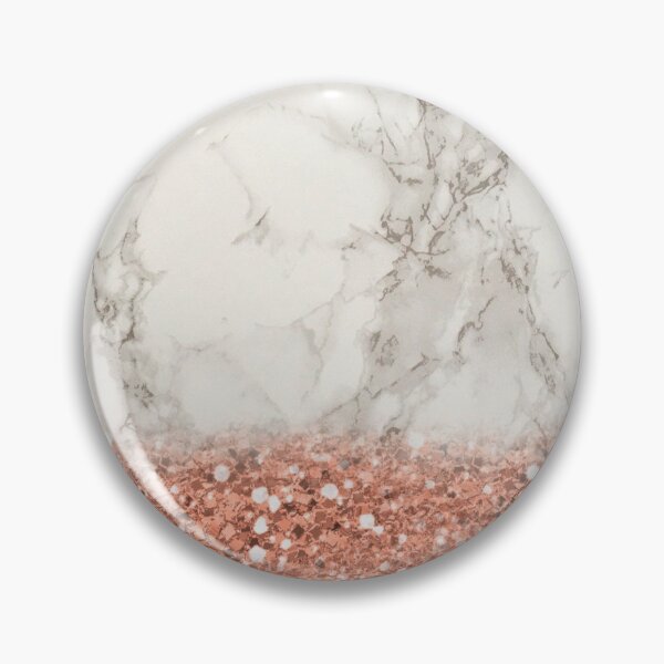 Item preview, Bold ombre rose gold glitter - white marble  designed and sold by Kat-Mir.